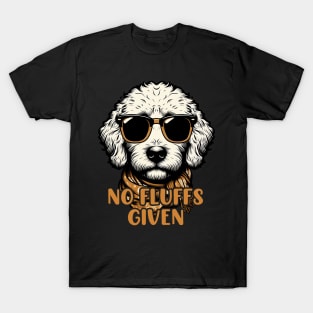 Goldendoodle Labradoodle No Fluffs The Dood Funny Doodle Dog T-Shirt